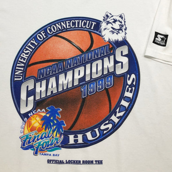 Vintage Starter T-Shirt 1999 Connecticut Uni Huskies (XL)
