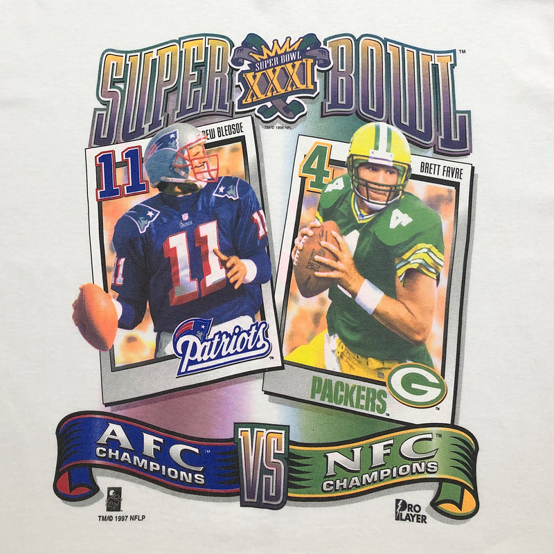 Vintage Pro Layer T-Shirt 1997 NFL Super Bowl XXXI USA (2XL)