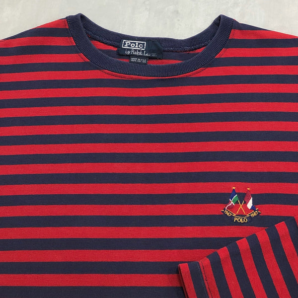 Vintage Polo Ralph Lauren Crewneck Tee USA (L/BIG)