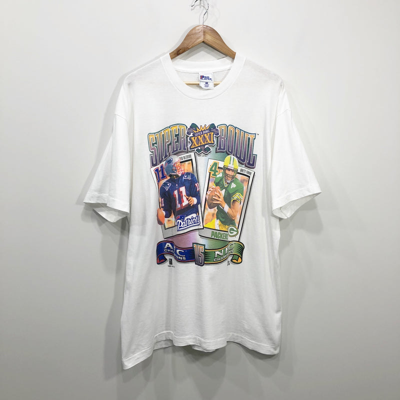 Vintage Pro Layer T-Shirt 1997 NFL Super Bowl XXXI USA (2XL)