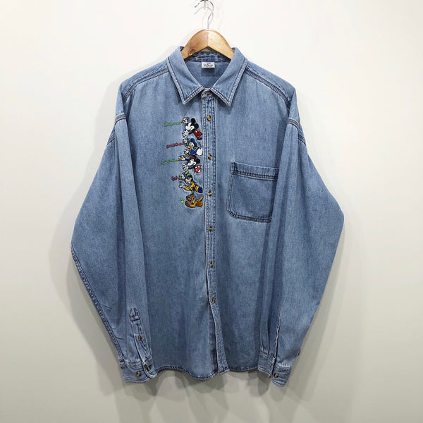 Vintage Disney Denim Shirt (2XL/TALL)