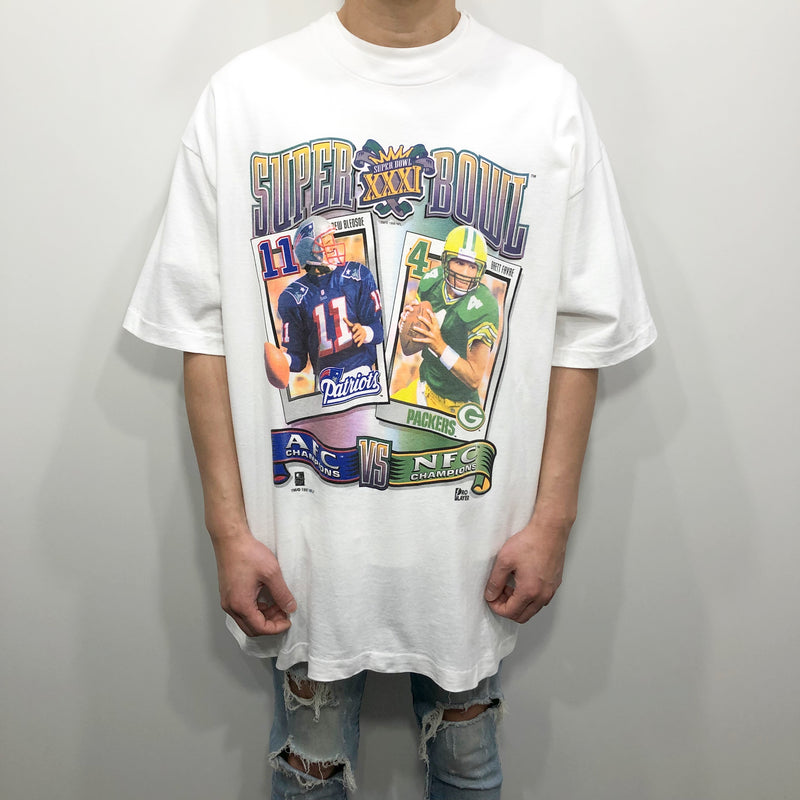 Vintage Pro Layer T-Shirt 1997 NFL Super Bowl XXXI USA (2XL)