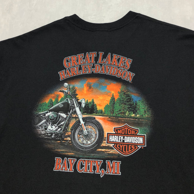 Harley Davidson T-Shirt Bay City Michigan (XL)
