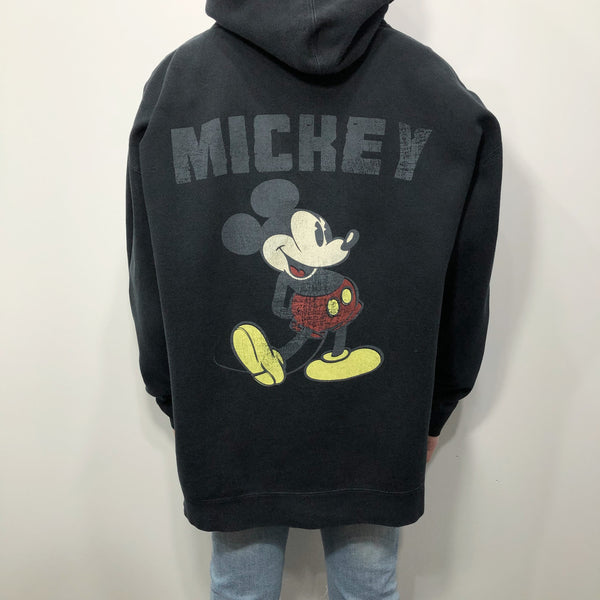 Vintage Disney Fleeced Hoodie Mickey (XL)