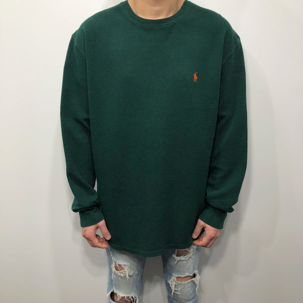 Polo Ralph Lauren Mini Waffle T-Shirt Long Sleeved (L)