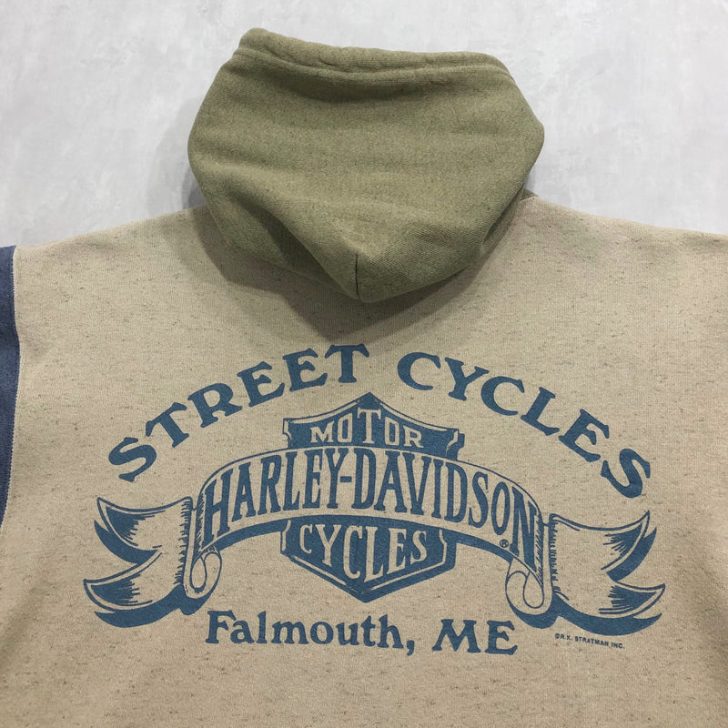 Vintage Harley Davidson Sweatshirt Hoodie Falmouth Maine USA (W/M)