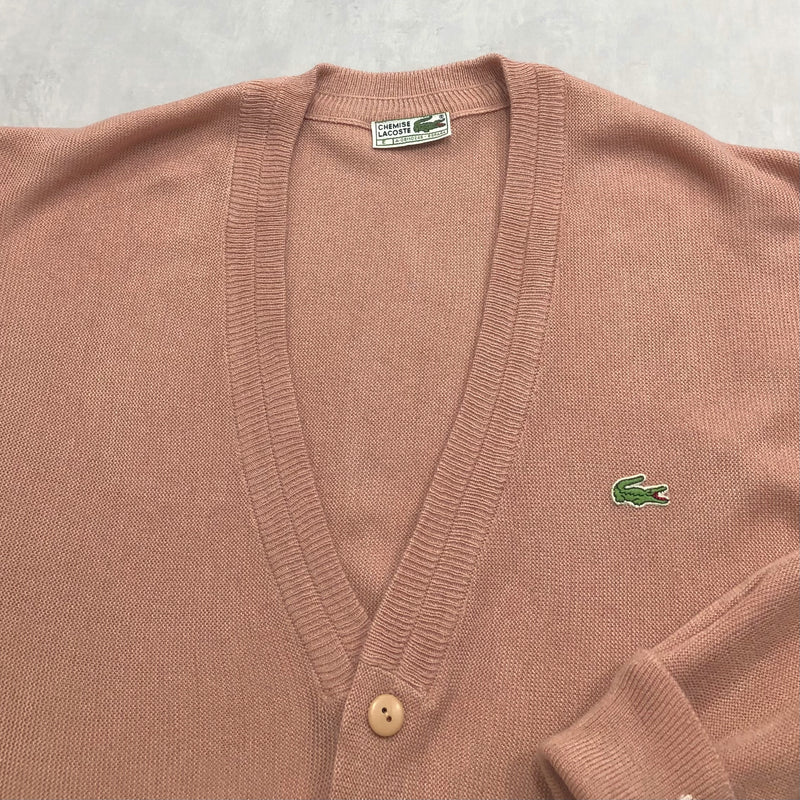 Vintage Lacoste Knit Cardigan (2XL)