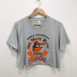 Vintage Cropped T-Shirt 1983 MLB New Baltimore Orioles (W/L)