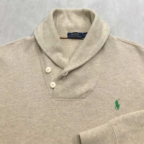 Polo Ralph Lauren Shawl Knit Sweater (L-XL)