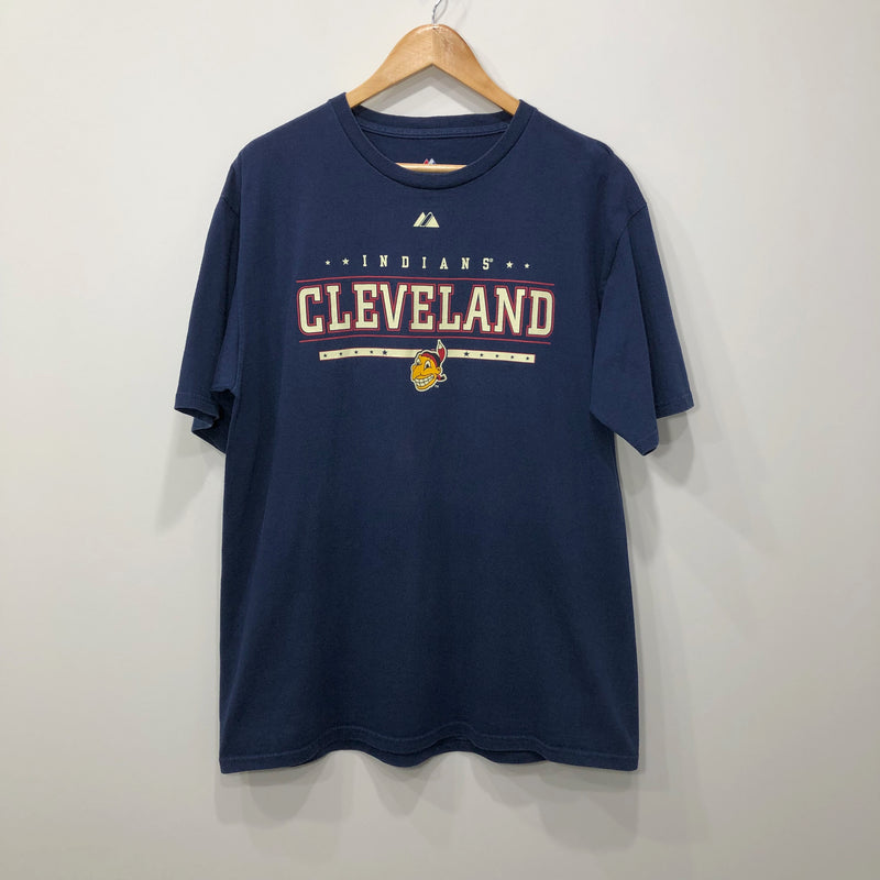 Majestic T-Shirt MLB Cleveland Indians (L)