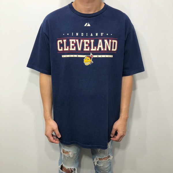 Majestic T-Shirt MLB Cleveland Indians (L)