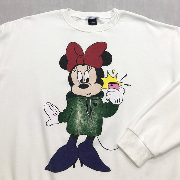 Zara Disney Fleeced Sweatshirt Minnie (M-L)