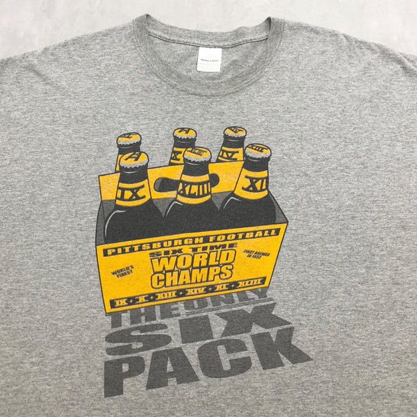 Gildan T-Shirt NFL Pittsburgh Steelers The Only Six Pack (2XL)