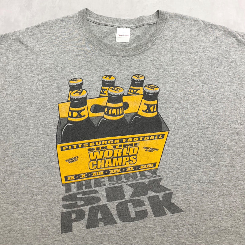 Gildan T-Shirt NFL Pittsburgh Steelers The Only Six Pack (2XL)