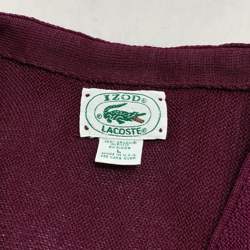 Vintage IZOD Lacoste Knit Cardigan USA (L/BIG)