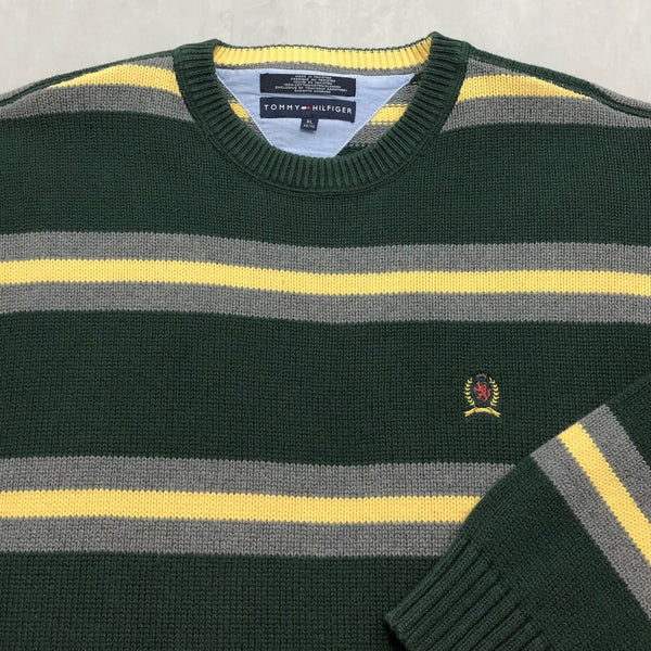 Tommy Hilfiger Heavy Knit Sweater Lion Crest Logo (L)
