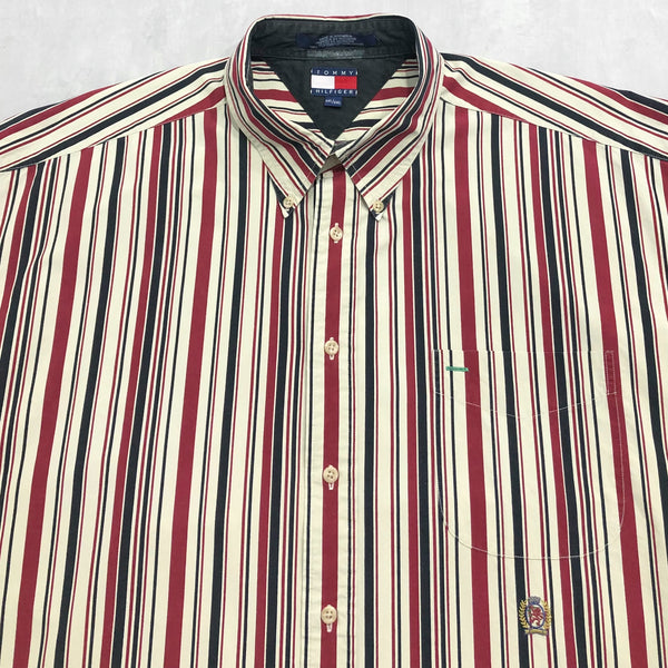 Vintage Tommy Hilfiger Shirt Lion Crest Logo (2XL/TALL)