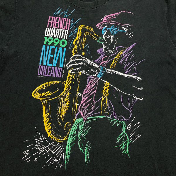 Vintage T-Shirt 1990 New Orleans French Quarter (2XL)