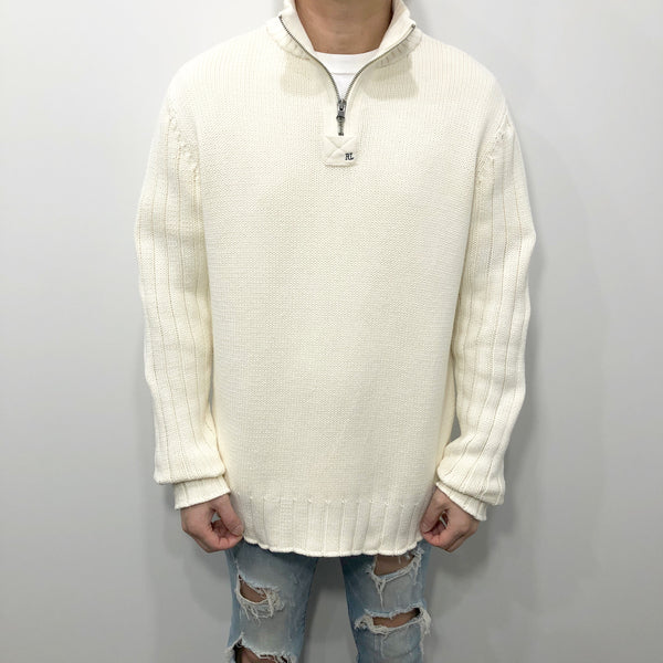 Vintage Polo Jeans Co Ralph Lauren Heavy Knit Quarter Zip (L)