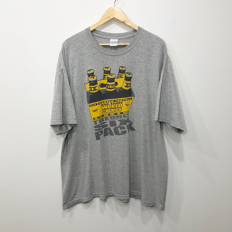 Gildan T-Shirt NFL Pittsburgh Steelers The Only Six Pack (2XL)