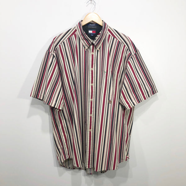 Vintage Tommy Hilfiger Shirt Lion Crest Logo (2XL/TALL)