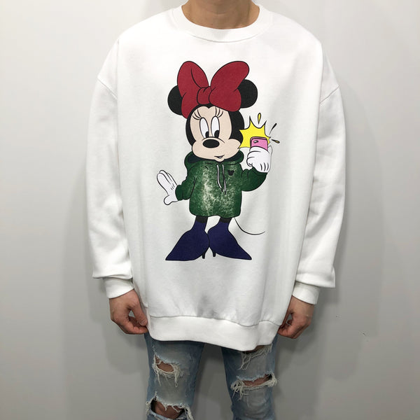 Zara Disney Fleeced Sweatshirt Minnie (M-L)