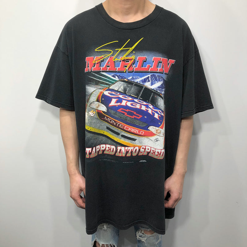Vintage Nascar T-Shirt Coors Light #40 Sterling Marlin (2XL/TALL)