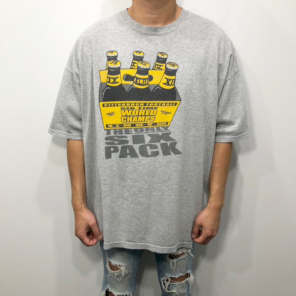 Gildan T-Shirt NFL Pittsburgh Steelers The Only Six Pack (2XL)