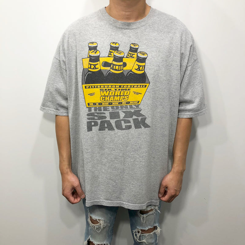 Gildan T-Shirt NFL Pittsburgh Steelers The Only Six Pack (2XL)