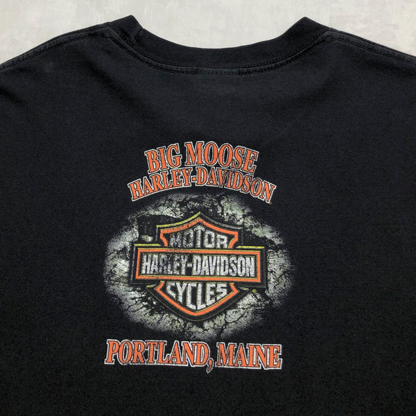 Harley Davidson T-Shirt Portland Maine (L-XL)