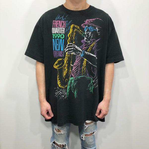 Vintage T-Shirt 1990 New Orleans French Quarter (2XL)