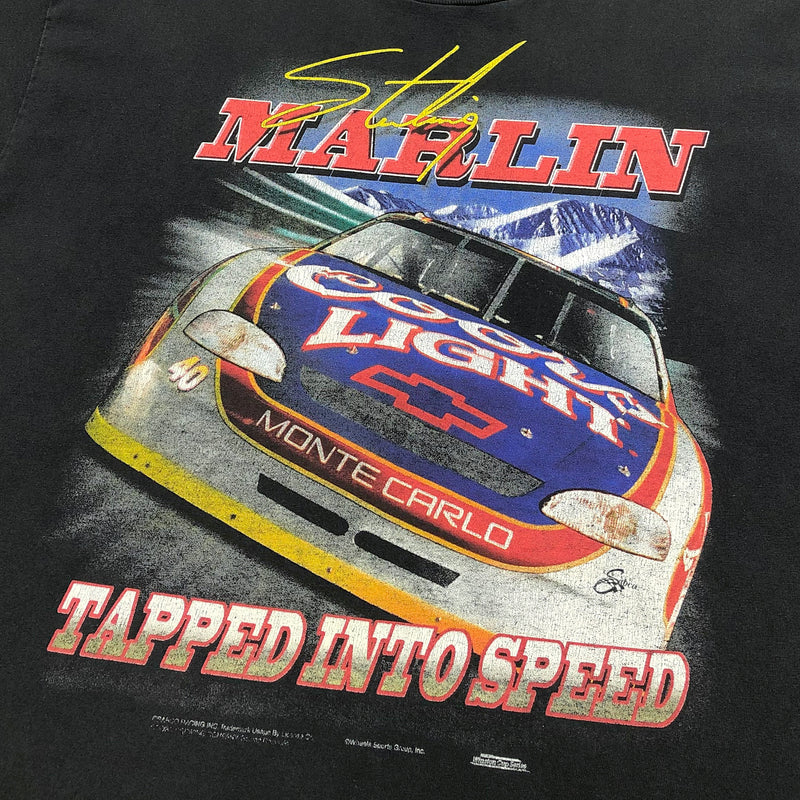 Vintage Nascar T-Shirt Coors Light #40 Sterling Marlin (2XL/TALL)