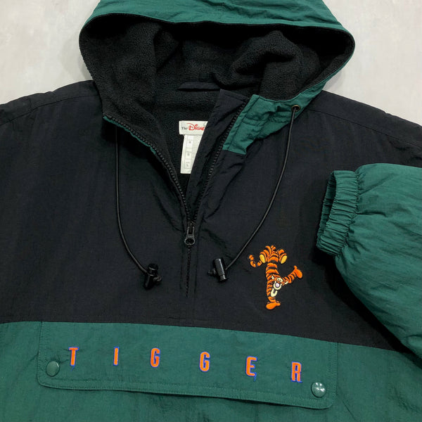 Vintage Disney Half Zip Jacket Tigger (L/BIG)