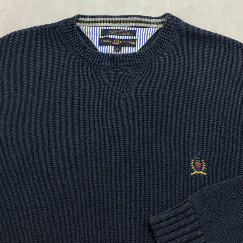 Tommy Hilfiger Knit Sweater Lion Crest Logo (L/BIG)