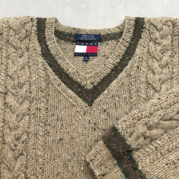 Vintage Tommy Hilfiger Wool Knit Sweater (XL/SHORT)