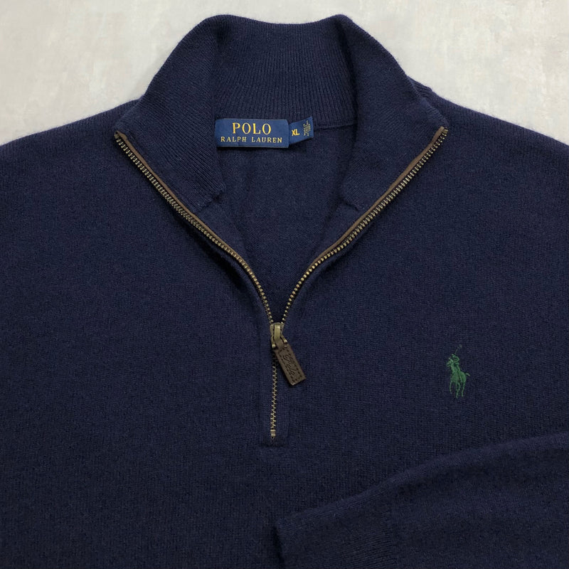 Polo Ralph Lauren Wool Knit Quarter Zip (L)