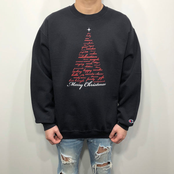 Champion Fleeced Sweatshirt Merry Christmas (M)