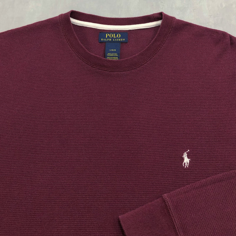 Polo Ralph Lauren Mini Waffle T-Shirt Long Sleeved (L)