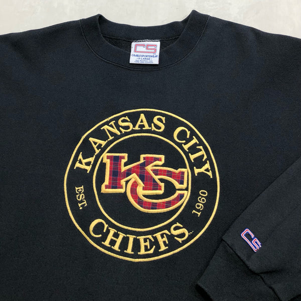 Vintage Fleeced Sweatshirt NFL Kansas City Chiefs USA (XL/SHORT)
