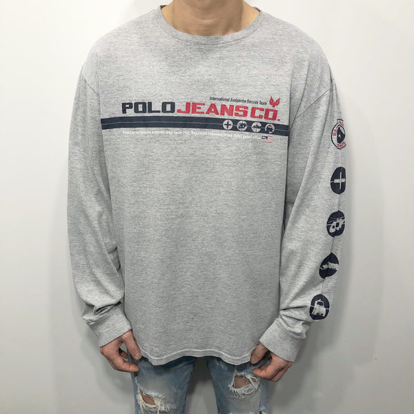 Vintage Polo Jeans Co Ralph Lauren T-Shirt Rescue Team (L)