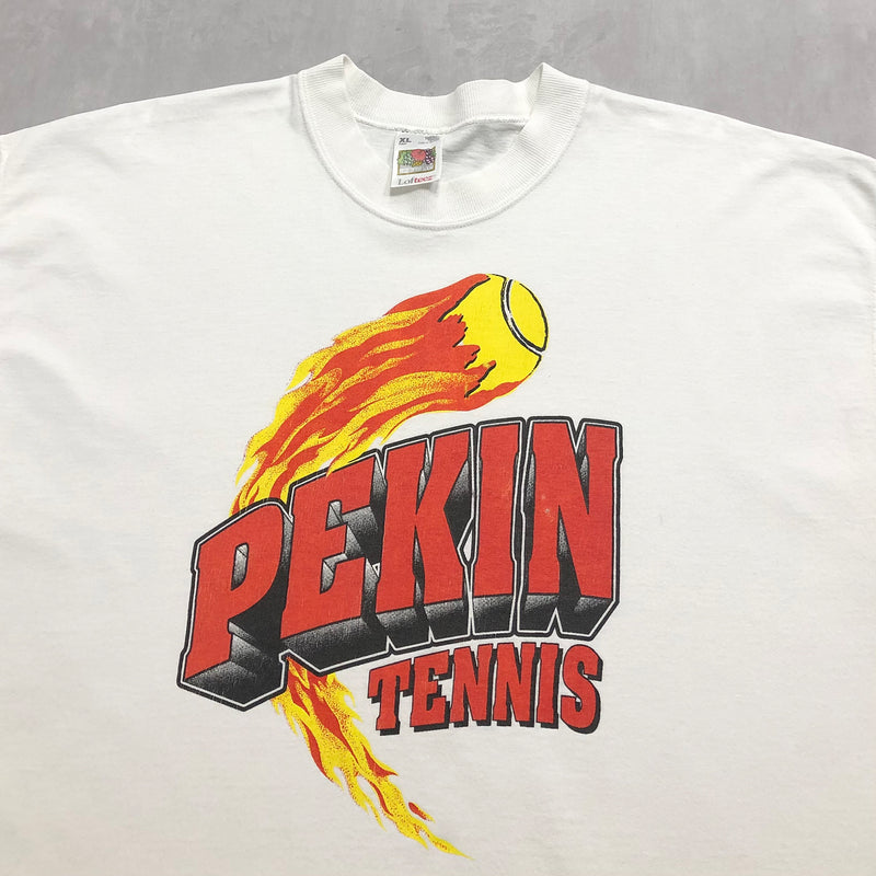 Fruit of the Loom T-Shirt Pekin School Tennis USA (XL)