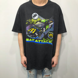 Vintage Hanes T-Shirt 1995 Bat Attack McDonald's #94 Bill Elliot USA (XL)