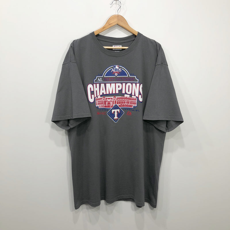 Majestic T-Shirt 2010 MLB ALDS Texas Rangers (2XL/TALL)