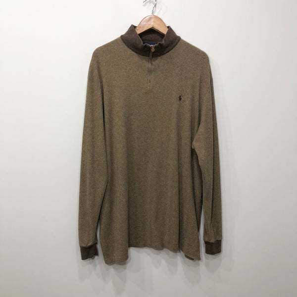 Polo Golf Ralph Lauren Cotton Alpaca Knit Quarter Zip (2XL/TALL)