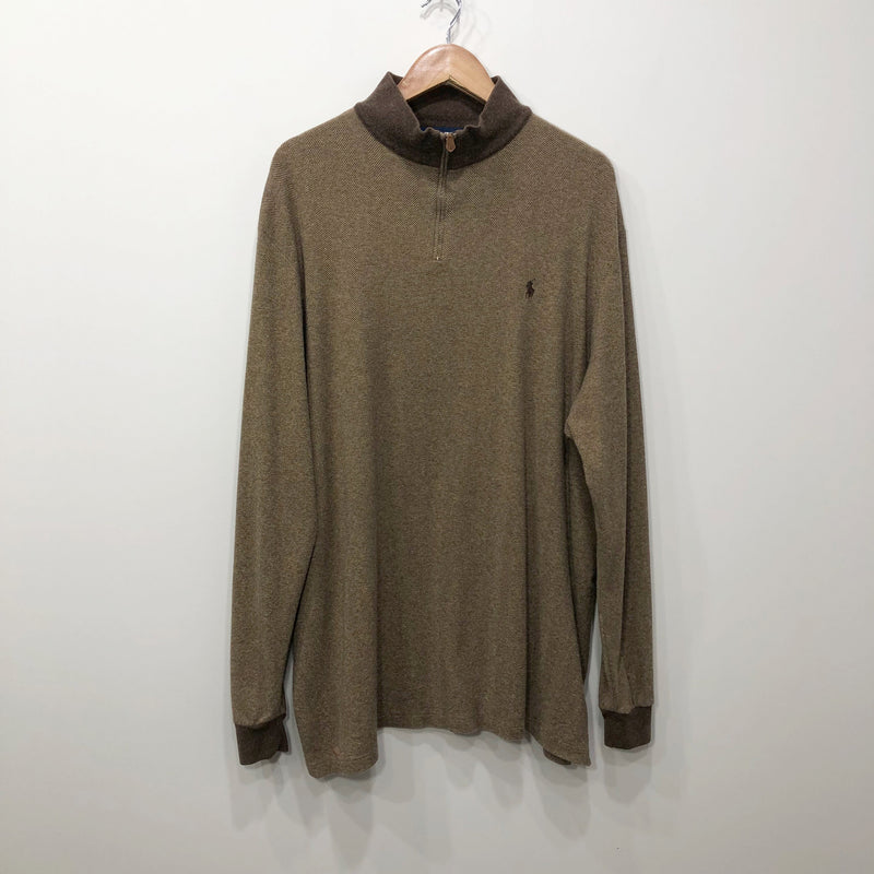 Polo Golf Ralph Lauren Cotton Alpaca Knit Quarter Zip (2XL/TALL)