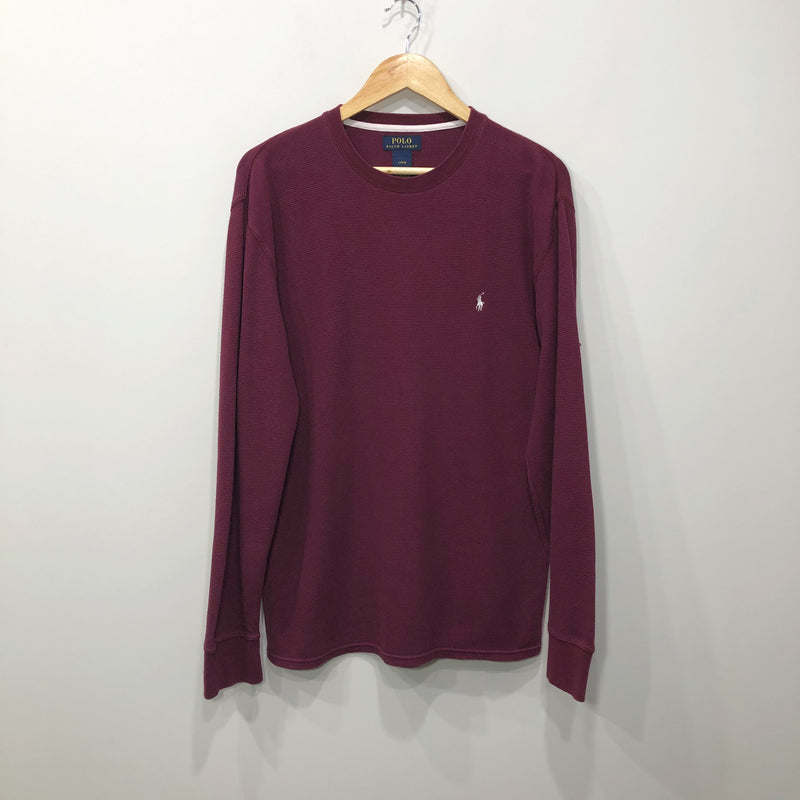Polo Ralph Lauren Mini Waffle T-Shirt Long Sleeved (L)
