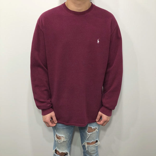 Polo Ralph Lauren Mini Waffle T-Shirt Long Sleeved (L)