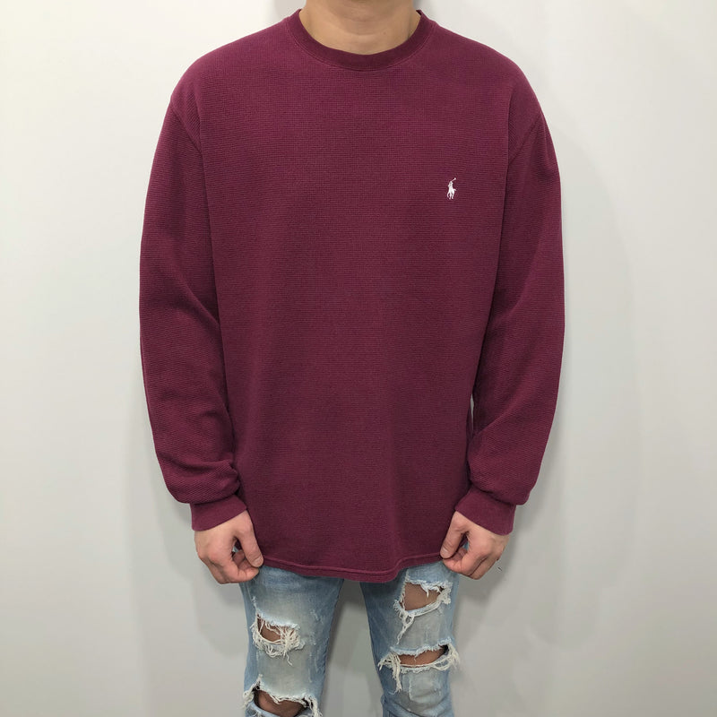 Polo Ralph Lauren Mini Waffle T-Shirt Long Sleeved (L)