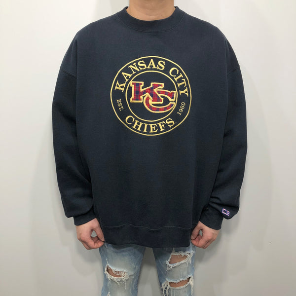 Vintage Fleeced Sweatshirt NFL Kansas City Chiefs USA (XL/SHORT)
