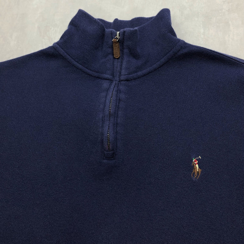 Polo Ralph Lauren Knit Quarter Zip (M/BIG/SHORT)